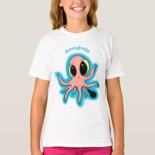 Cute, cheeky baby octopus cartoon T-Shirt