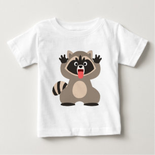 Cute Cheeky Cartoon Racoon Baby T-Sh T-Shirt