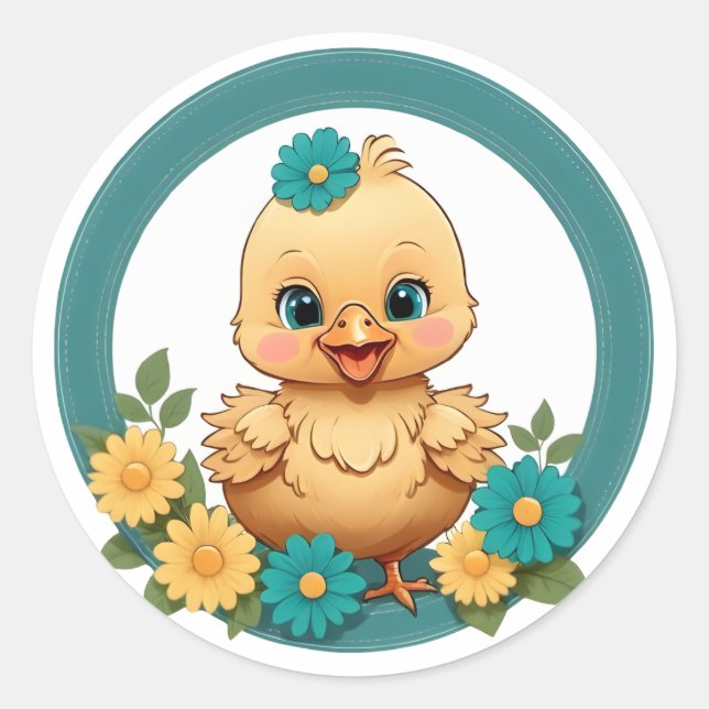 Cute Cheeky Chicky Stickers (Front)