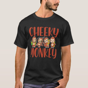 Cute Cheeky Monkey Face    Jungle Wild Animal   T-Shirt