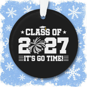 Cute Cheer Graduation Quote Senior Class of 2027 Ornament