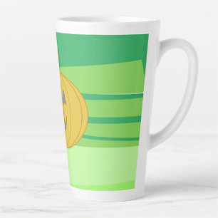 Cute Cheerful Harvest Pumpkin Orange Latte Mug
