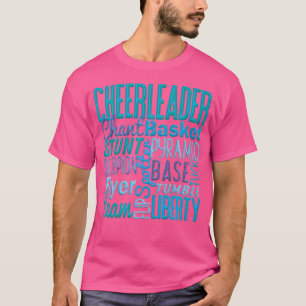 Cute Cheerleader Blue Cheer Moves Cheerleading Coa T-Shirt