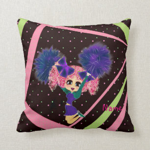 Cute Cheerleader gifts personalised Cushion