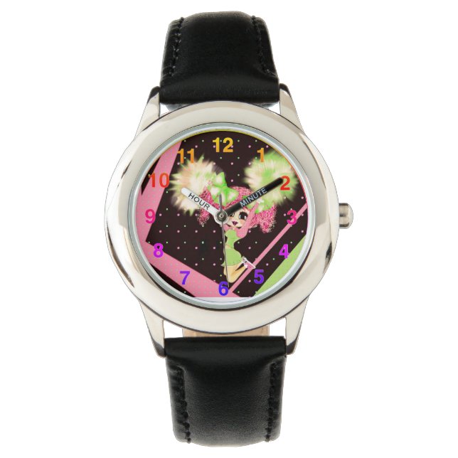 Cute Cheerleader gifts personalised Watch (Front)