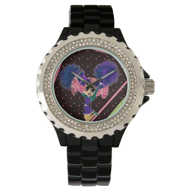 Cute Cheerleader gifts personalised Watch (Front)