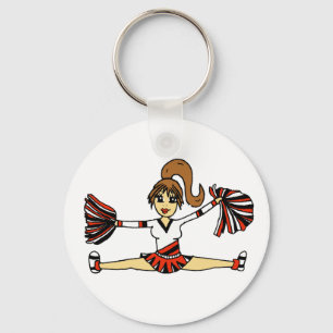 Cute Cheerleader Keychain