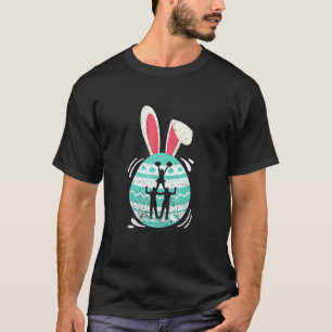 Cute Cheerleading  Easter Eggs Bunny Costume Easte T-Shirt