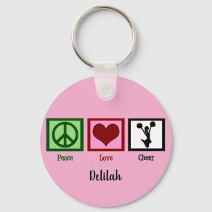 Cute Cheerleading Key Ring