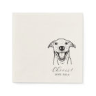 Cute Cheers Pet Face Drawing Dog Sketch Wedding
