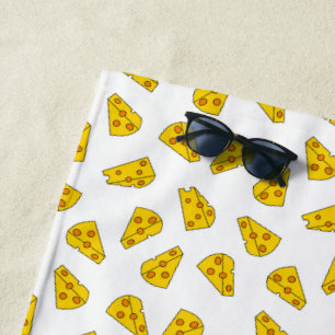 Cute Cheese Pattern Beach Towel