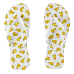 Cute Cheese Pattern Flip Flops