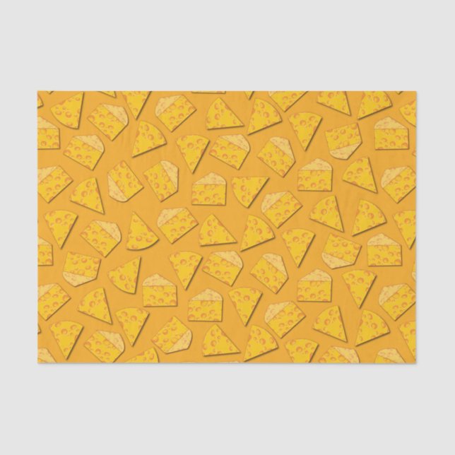 Cute Cheese Wedge Kids 1st Birthday Party Tissue Paper (Front)