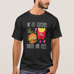 Cute Cheeseburger And Fries For Women And Kids T-Shirt