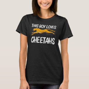 Cute Cheetah For Boys Kids African Safari Wildlife T-Shirt