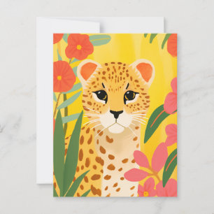 Cute Cheetah Postcard