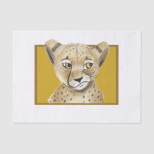 Cute cheetah tissue paper