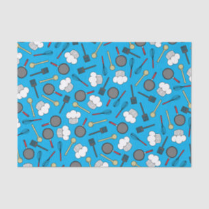 Cute Chef Cooking Kids 1st Birthday Party Tissue Paper