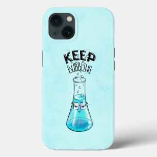 Cute Chemistry Funny Nerdy Lab Character iPhone 13 Case