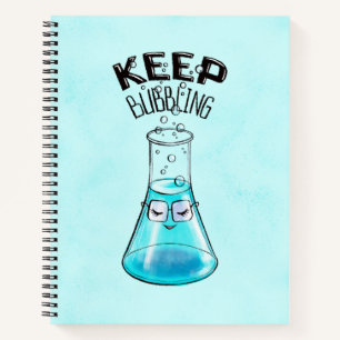 Cute Chemistry Funny Nerdy Lab Character Notebook