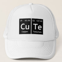 CuTe Chemistry Periodic Table Words Element Symbol