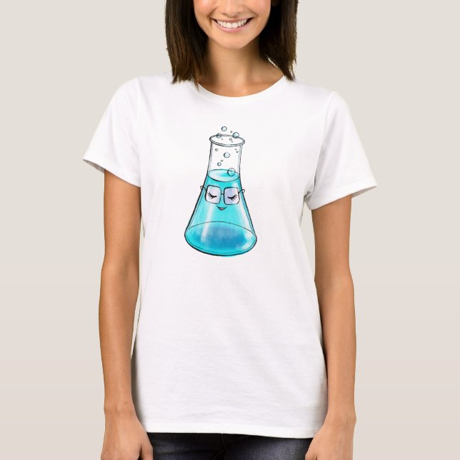 Cute Chemistry Science Lab Art T-Shirt (Front)
