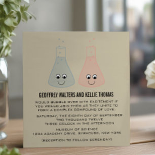 Cute Chemistry Wedding Invite