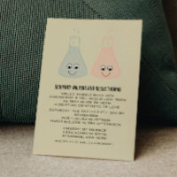 Cute Chemistry Wedding Invite Vertical