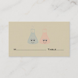 Cute Chemistry Wedding Place Cards