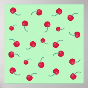 Cute Cherries Poster