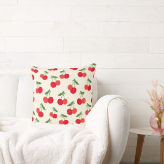 “Cute Cherry Aesthetic Pillow 🍒✨ | home decor