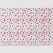 Cute Cherry Hearts Boho Scandinavian Valentine 