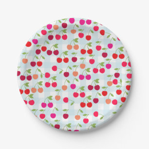 Cute Cherry Paper Plates
