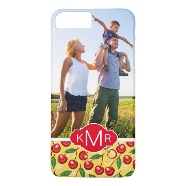 Cute Cherry Pattern | Add Your Photo Case-Mate iPhone Case (Back)