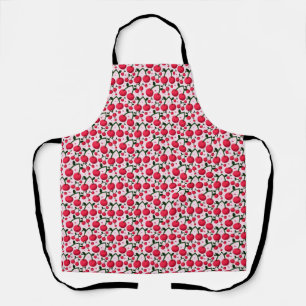 Cute Cherry Pattern Aesthetic   Red Cherry Seamles Apron