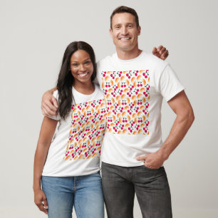 Cute Cherry Pattern Aesthetic   Red Cherry Seamles T-Shirt