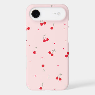 Cute Cherry Pattern   Pink Aesthetic Seamless