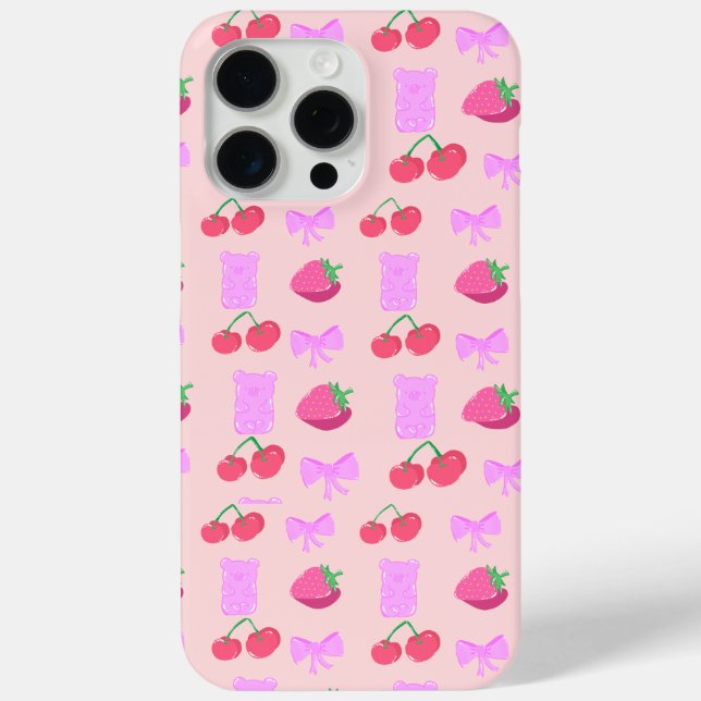 Cute cherry phone case (Back)