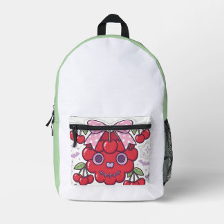 Cute Cherry Skull Backpack Kawaii Goth School