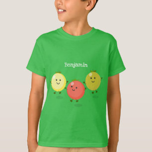 Cute cherry tomatoes cartoon illustration T-Shirt