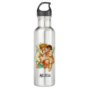 Cute Cherub Ephemera Whispering Angels 710 Ml Water Bottle