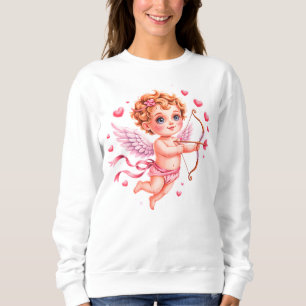 Cute cherub with arrow sweatshirt