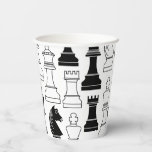 Cute Chess Board Games Kids Birthday Party Paper Cups<br><div class="desc">Celebrate your favourite chess player's birthday with this cute board game chess pieces birthday party collection!  Great for kids and adult chess lovers too!</div>