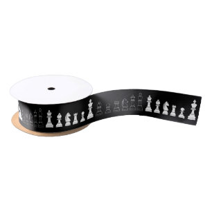 Cute Chess Board Games Kids Birthday Party Satin Ribbon