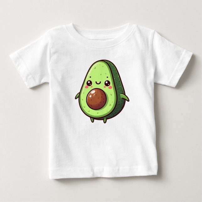 Cute Chibi Avocado Baby T-Shirt (Front)