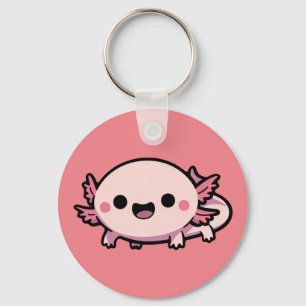 Cute Chibi Axolotl Key Ring