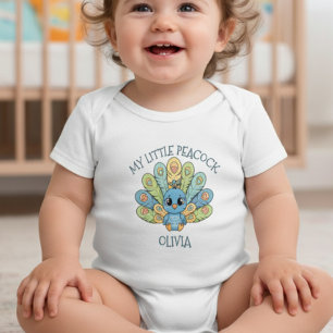 Cute Chibi Baby Peacock Bodysuit