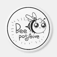 Cute Chibi Bee illustration Quote