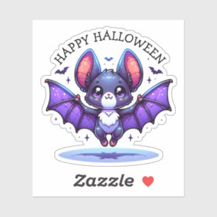 Cute Chibi Cartoon Bat Halloween
