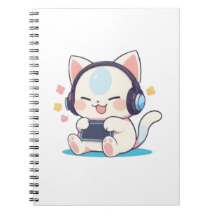 Cute Chibi Cat Gaming Headphones Portable Console Notebook